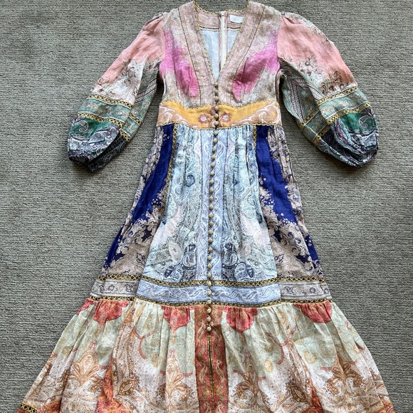 Zimmermann Anneke Midi Dress AU 2 - Picture 4 of 7